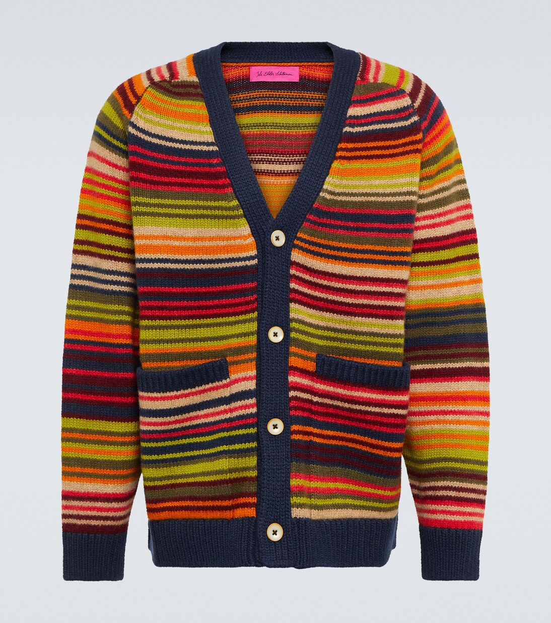 Vista striped cashmere cardigan in multicoloured - The Elder 