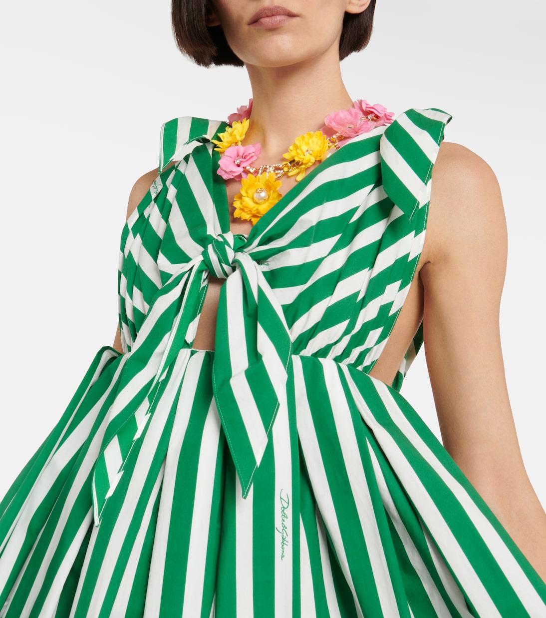 Miniabito Portofino in cotone a righe | Dolce&Gabbana