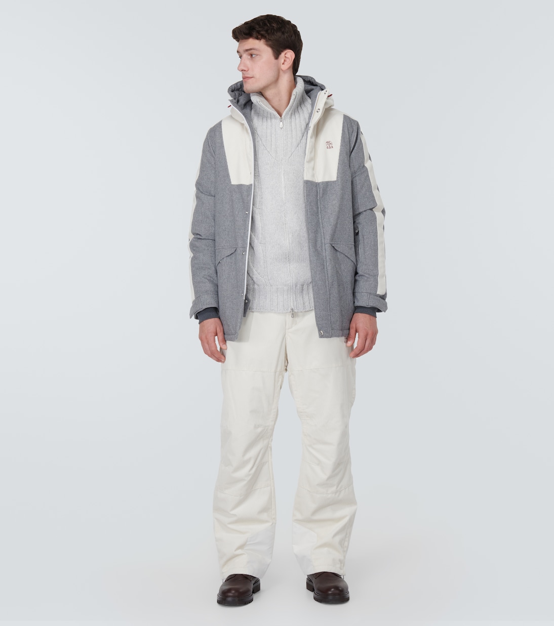 Parka acolchada de lana | Brunello Cucinelli