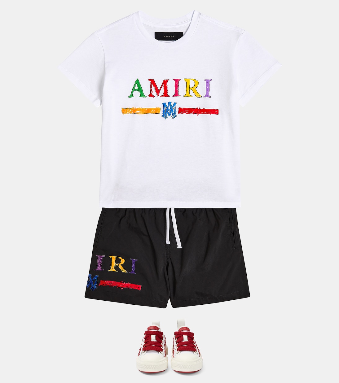 Camiseta Crayon Sketch de algodón | Amiri Kids