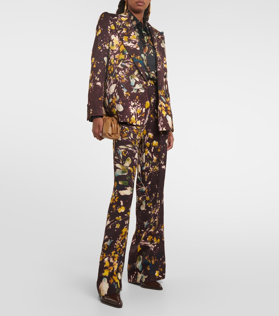 Pantaloni regular a vita alta con ricamo | Dries Van Noten