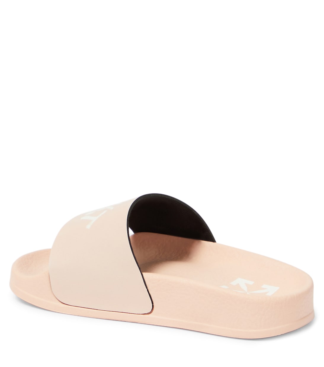 Logo faux-leather slides | Off-White Kids