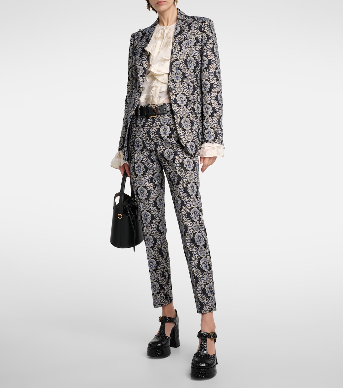 High-Rise-Hose aus Jacquard | Etro
