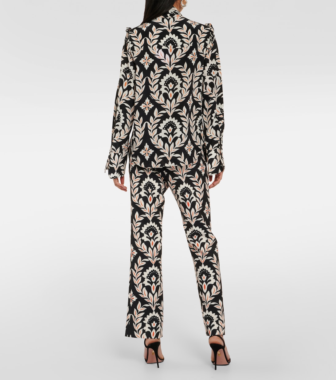 Blouse Ascot imprimée en crêpe de soie | La DoubleJ
