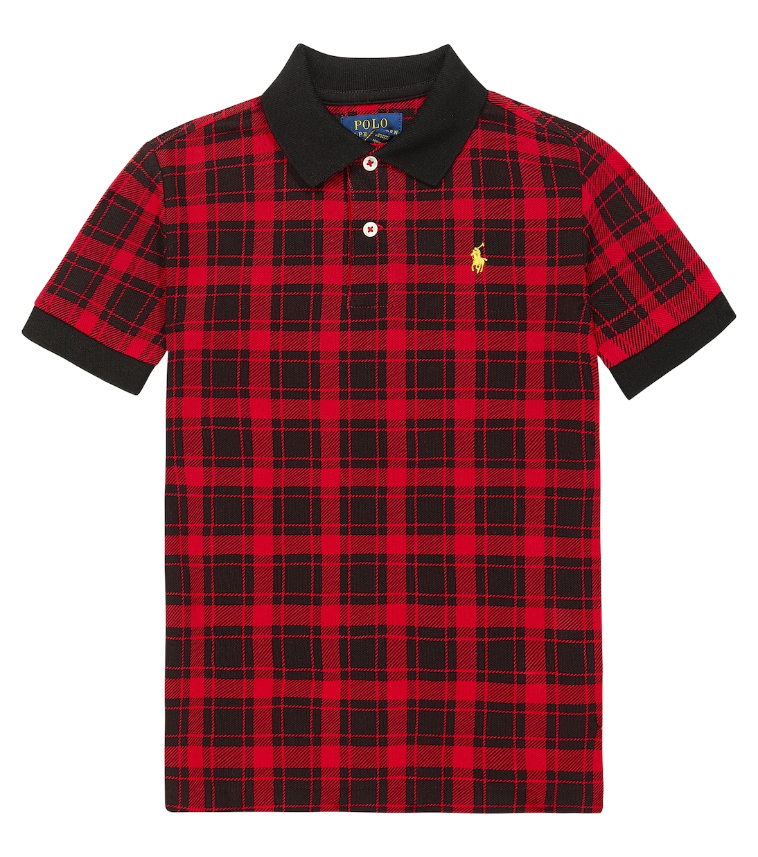 قميص بولو من القطن بمربعات ترتان | Polo Ralph Lauren Kids