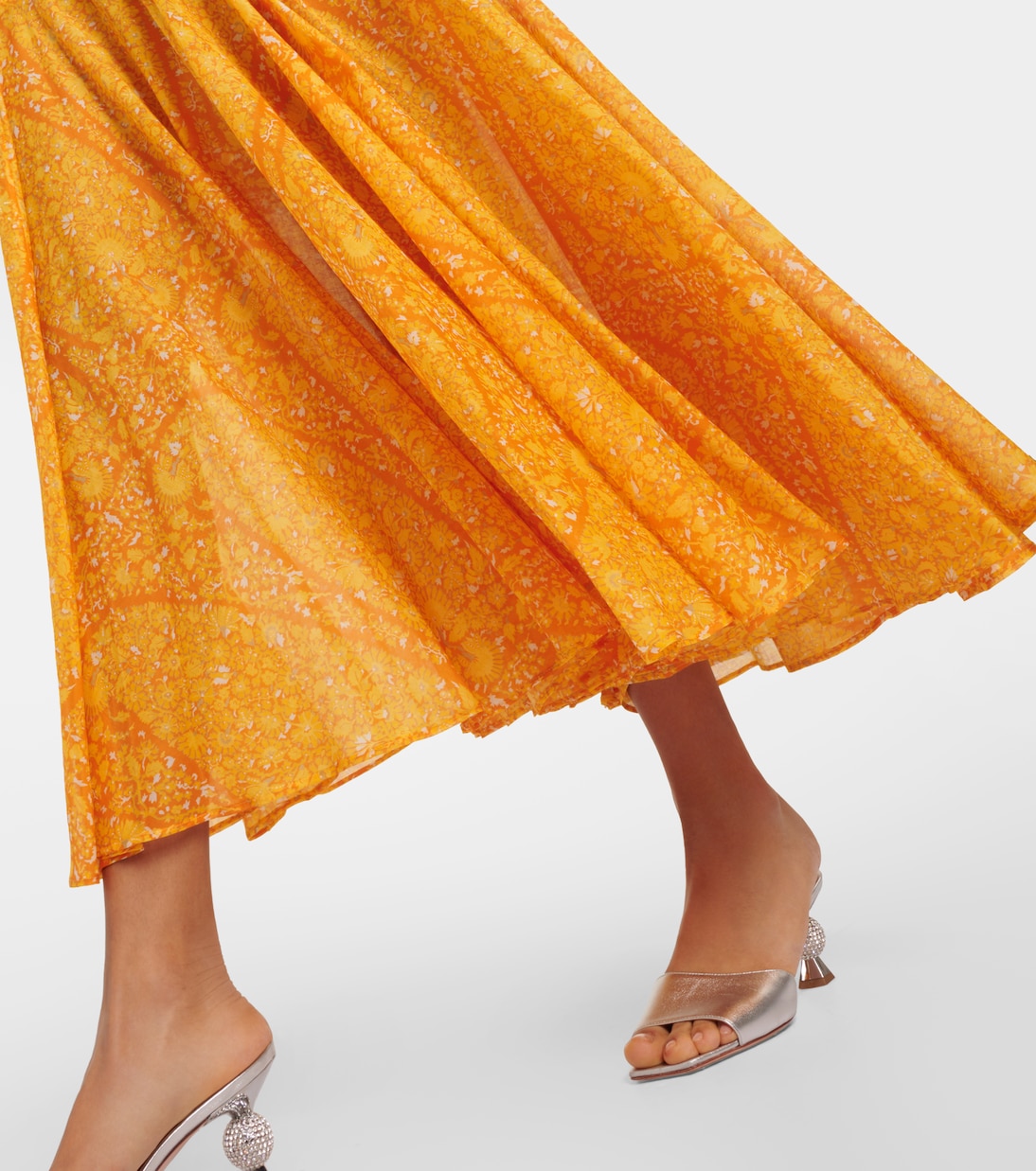 印花棉质加长连衣裙 | Giambattista Valli