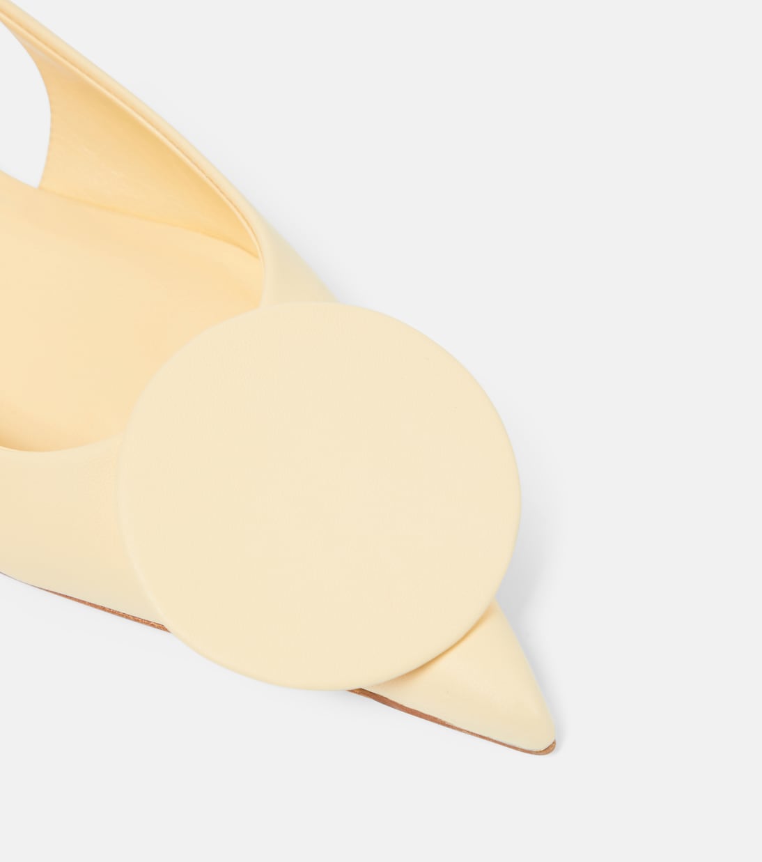 Les Slingbacks Duelo Plates leather slingback flats | Jacquemus