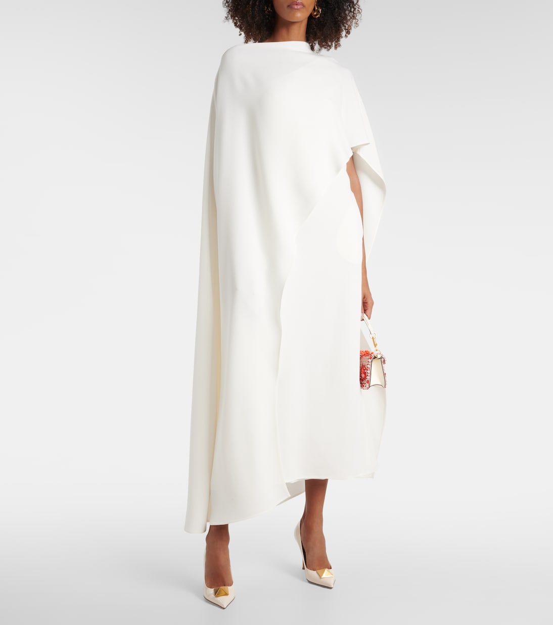 Robe midi asymétrique en soie | Valentino