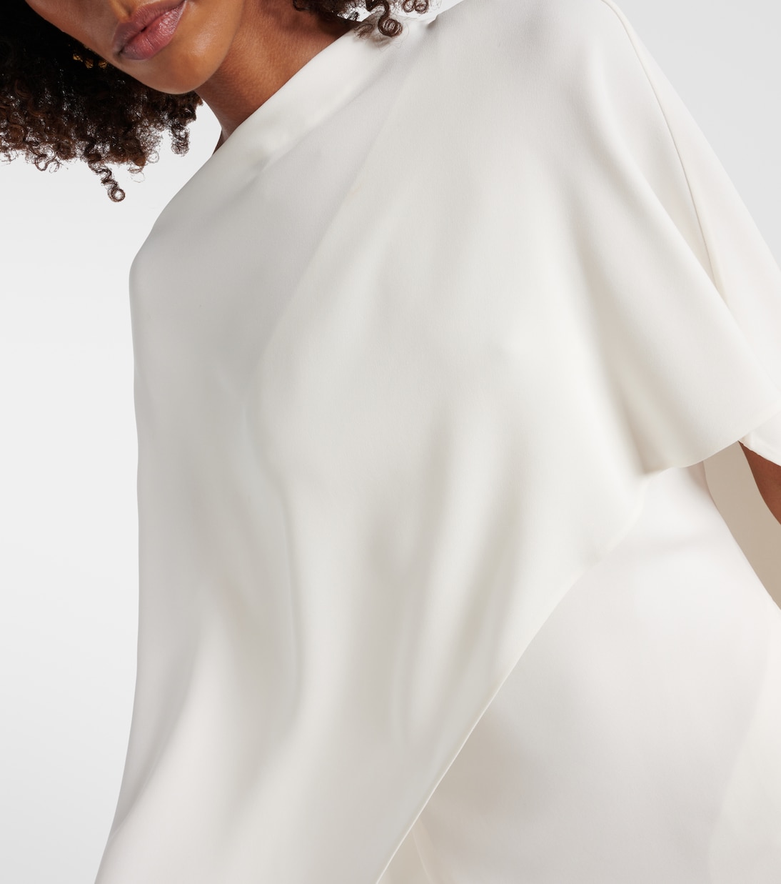 Robe midi asymétrique en soie | Valentino