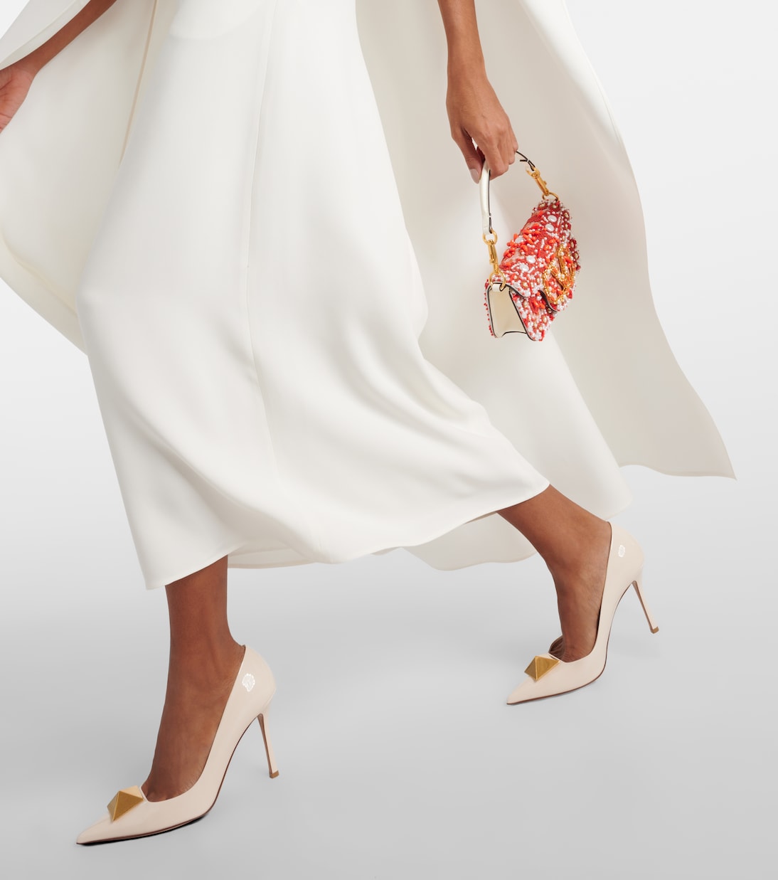 Robe midi asymétrique en soie | Valentino