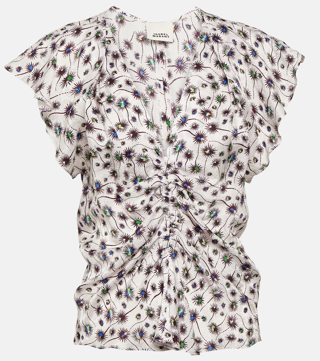 Top Lonea fruncido estampado | Isabel Marant