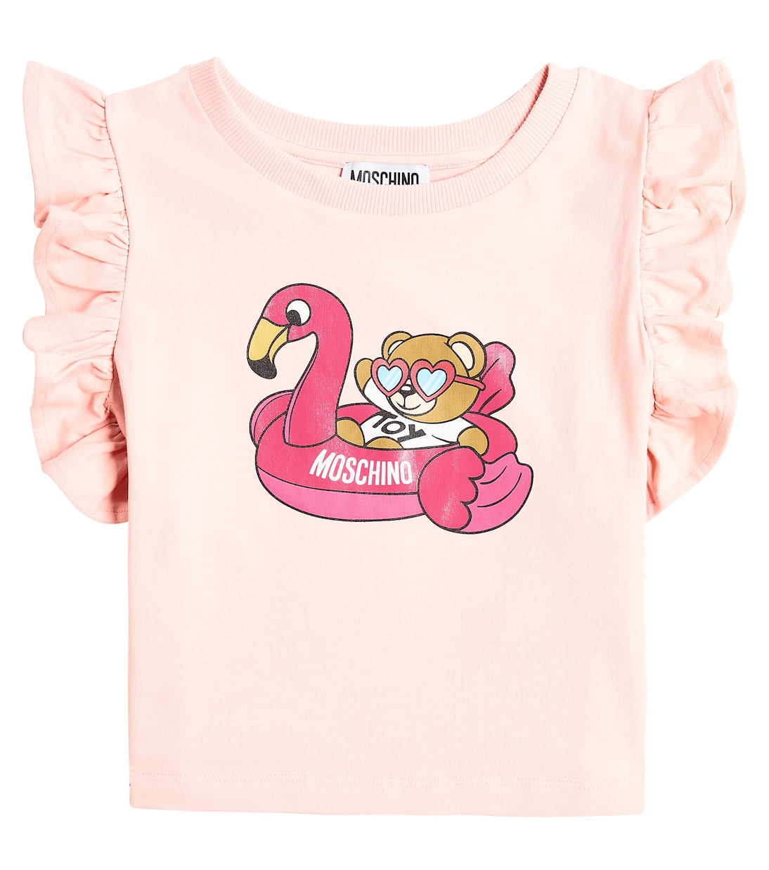 Camiseta en jersey de algodón estampada | Moschino Kids