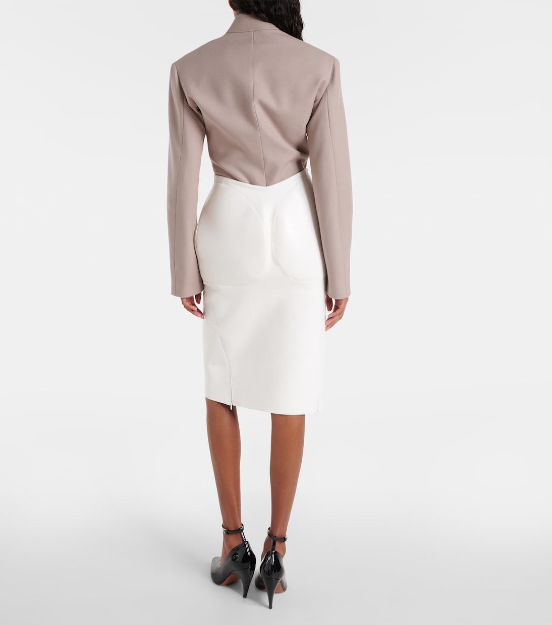 Falda Lápiz de Cuero Alaïa para Estilo Juvenil