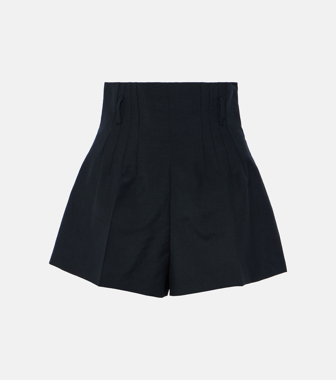 High-rise wool and mohair shorts | Prada