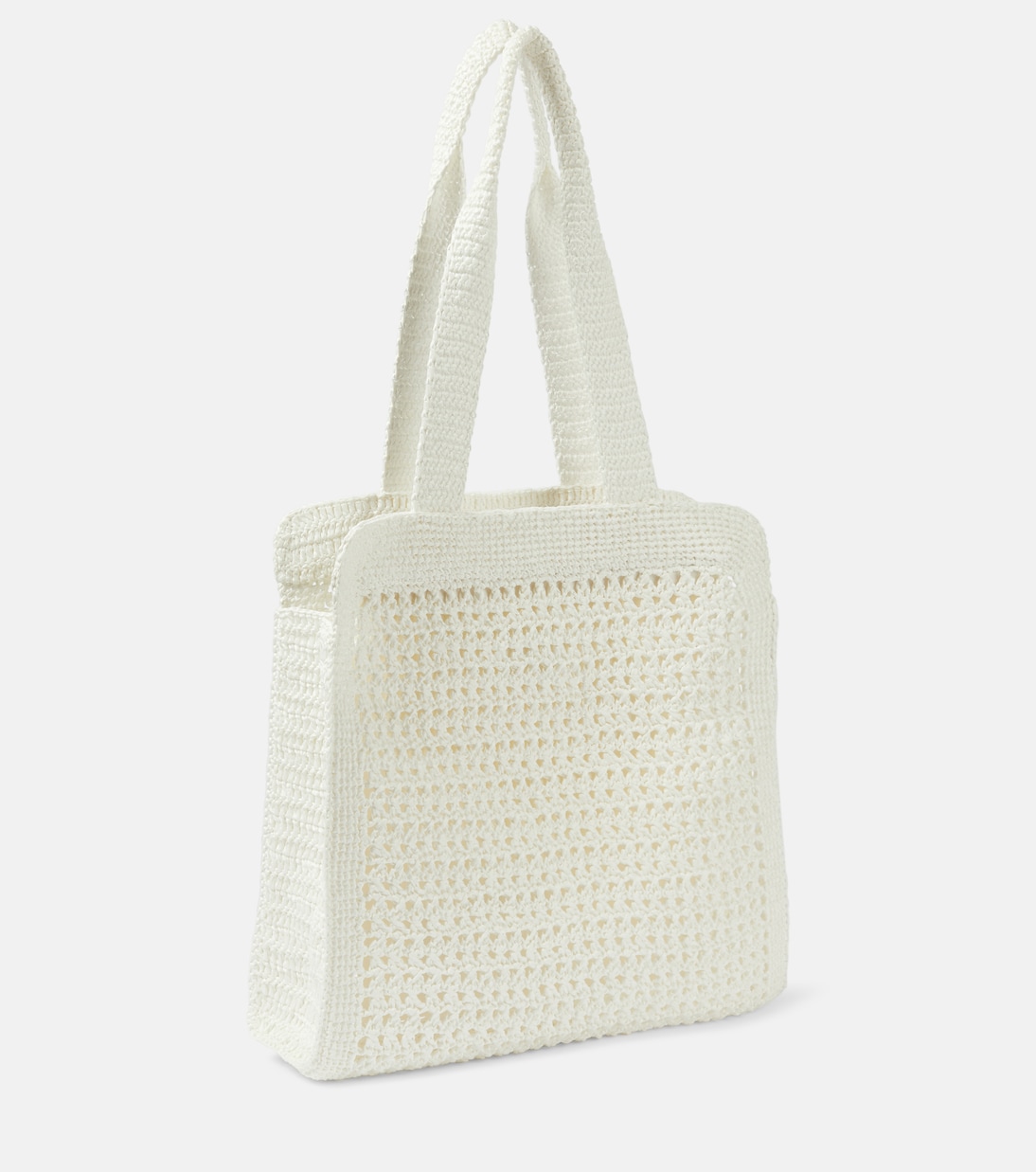 Borsa Medium in crochet con logo | Miu Miu