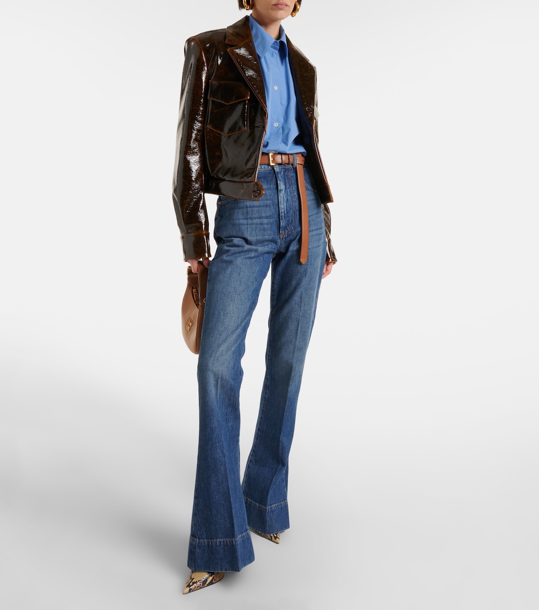 High-Rise Flared Jeans Robinia | Sportmax