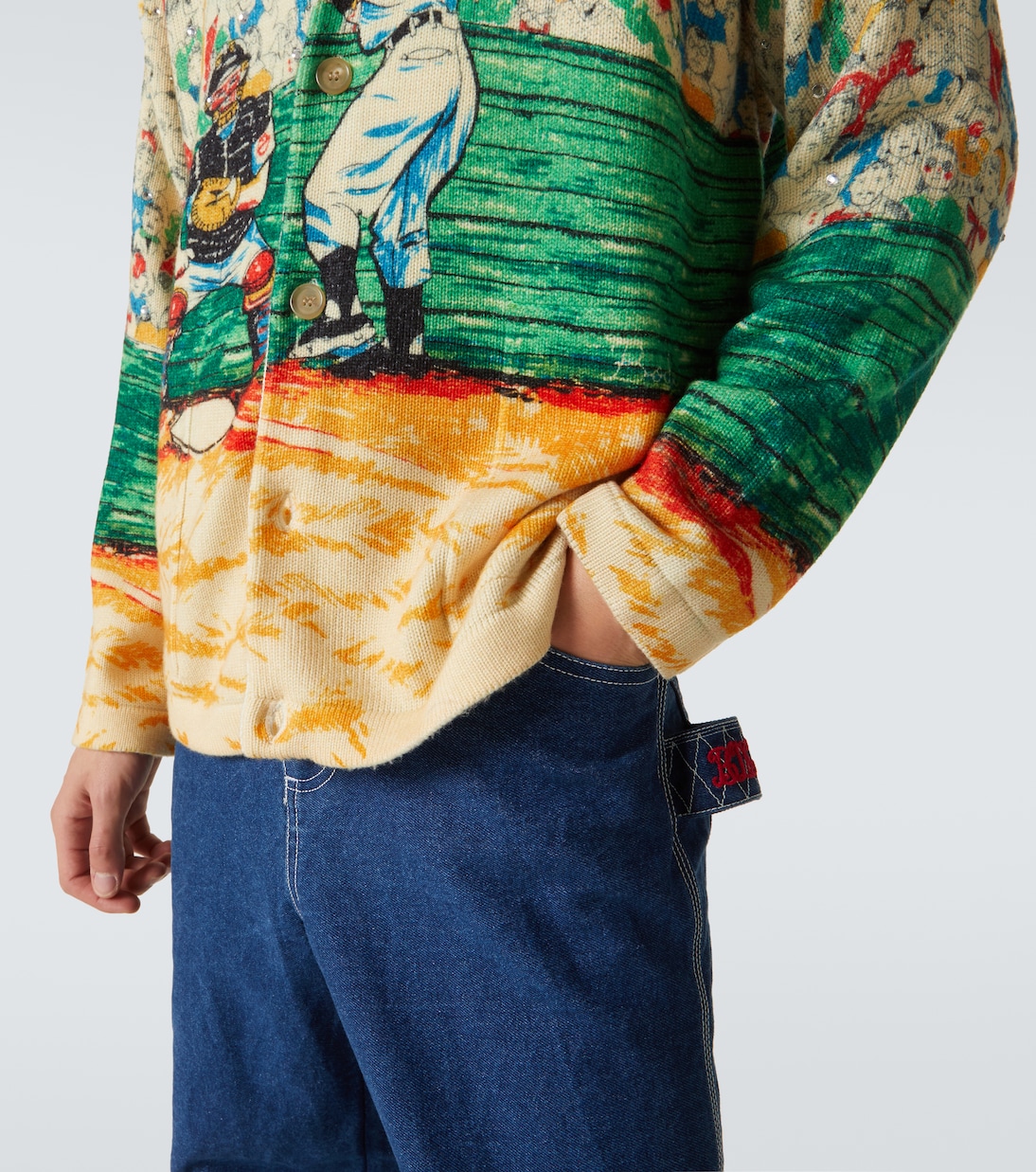 Slugger embellished wool cardigan | Bode