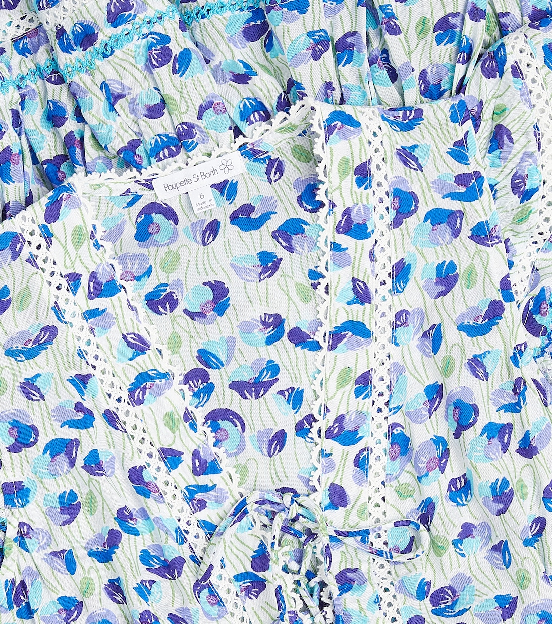Robe Anais imprimée en coton | Poupette St Barth Kids
