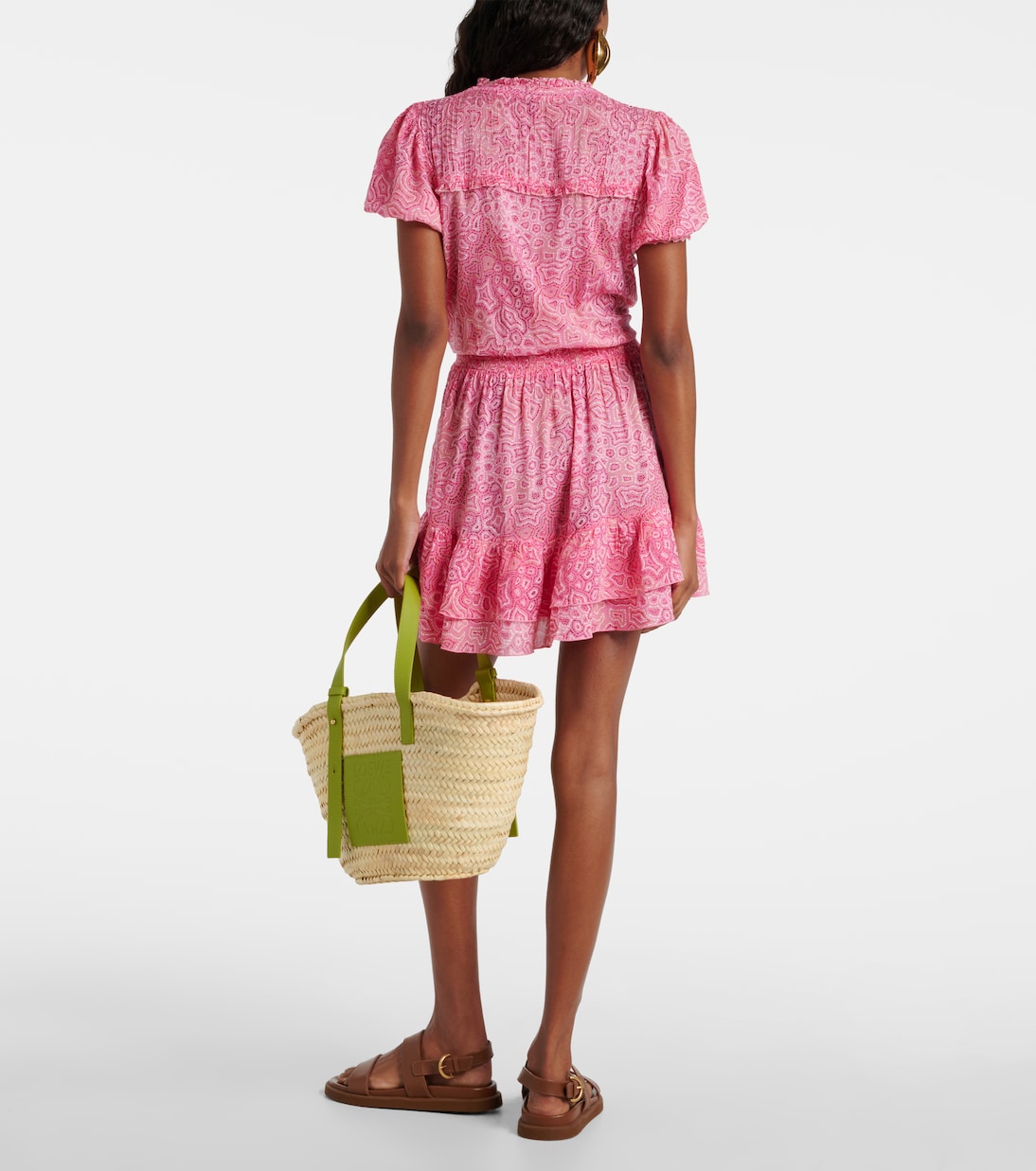 Bibi printed tiered minidress | Poupette St Barth