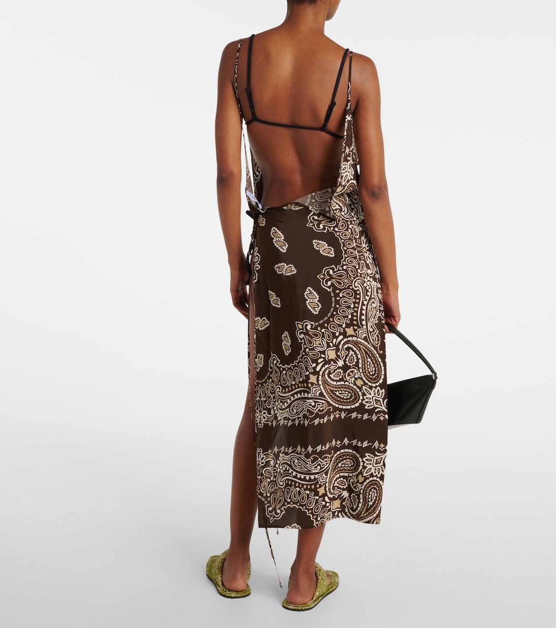 Bandana printed muslin midi dress  | The Attico