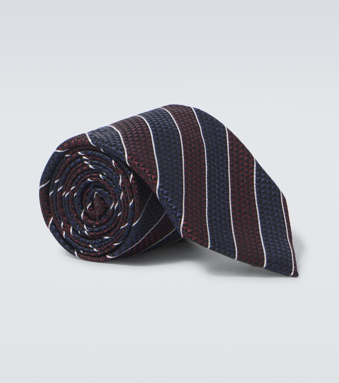 Cravatta in jacquard di seta a righe | Zegna