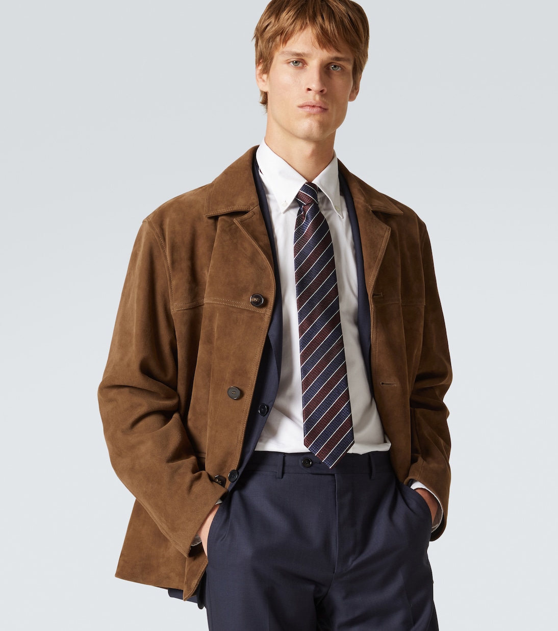 Cravatta in jacquard di seta a righe | Zegna