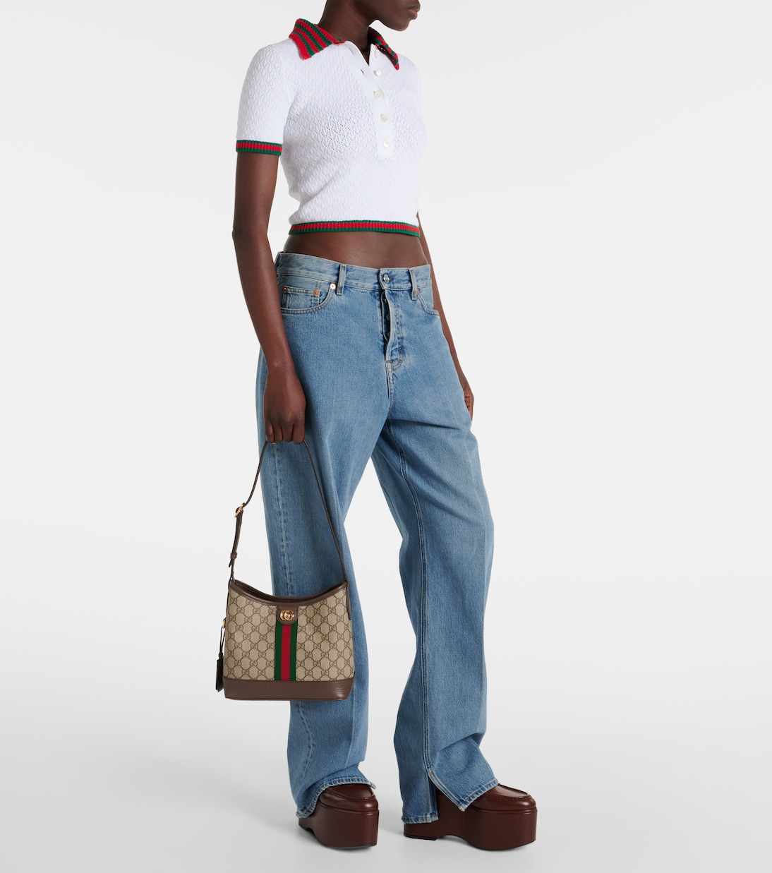 Schultertasche Ophidia Small GG aus Canvas | Gucci