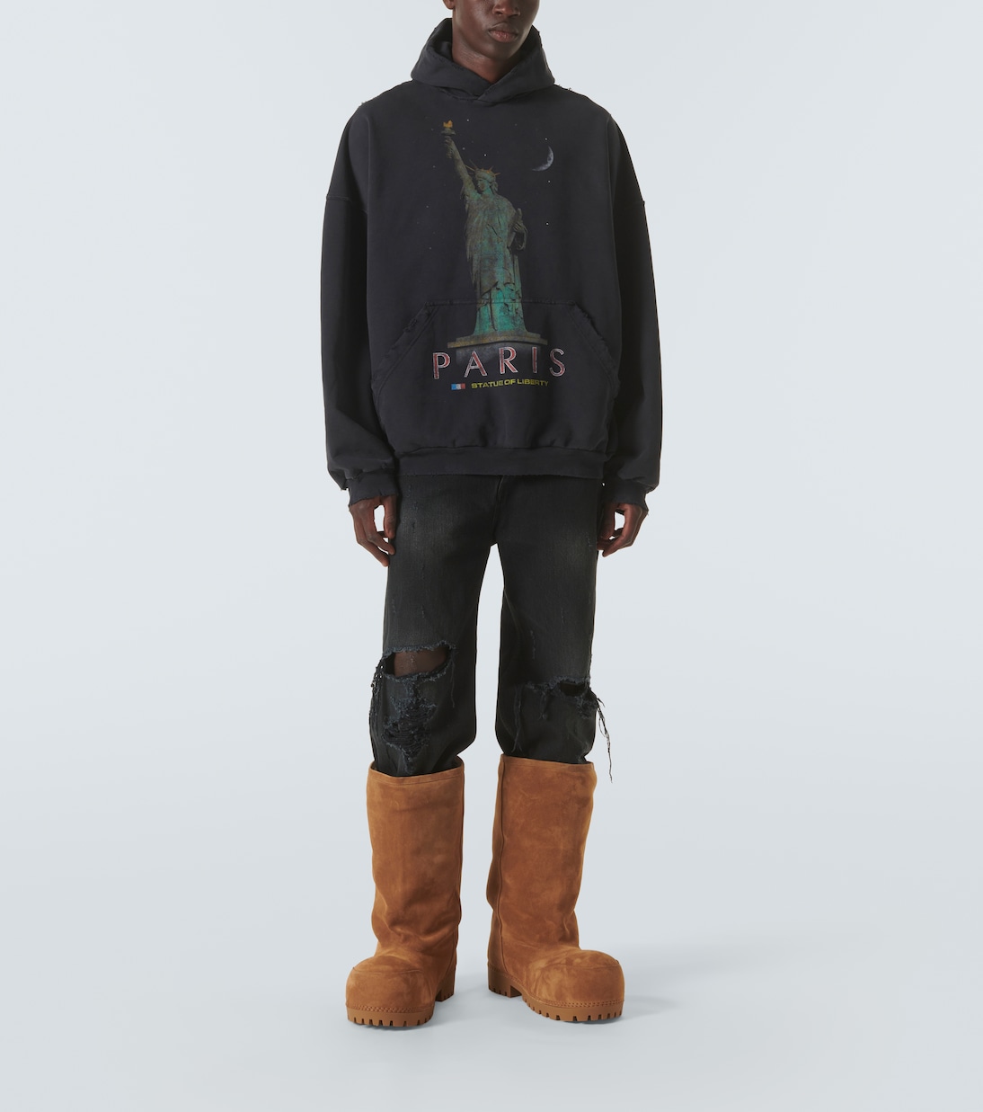 Stiefel Alaska High aus Veloursleder | Balenciaga