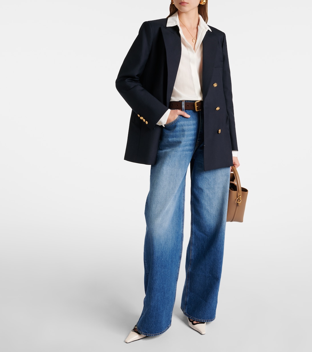 Java high-rise wide-leg jeans | Blazé Milano