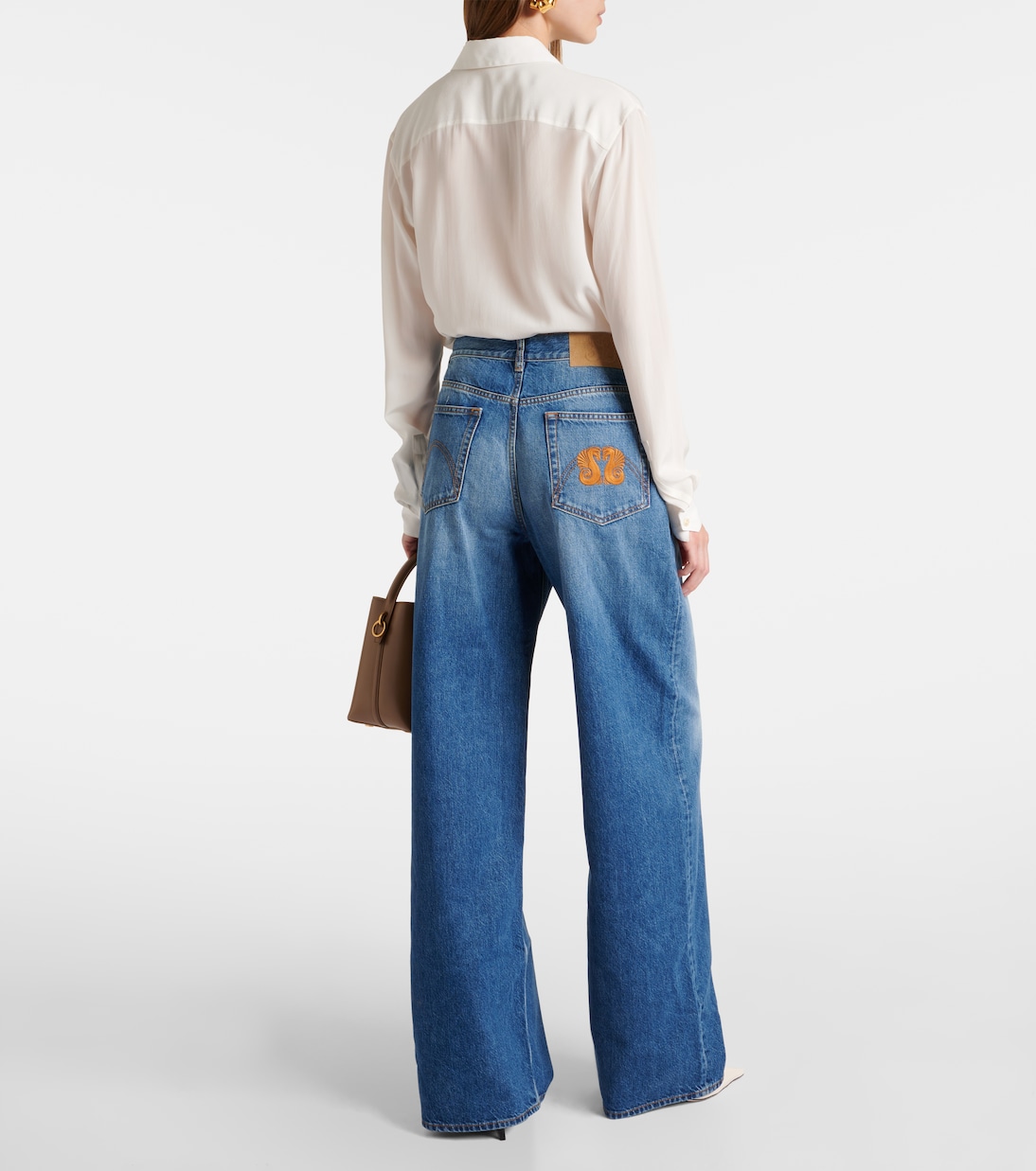 Java high-rise wide-leg jeans | Blazé Milano