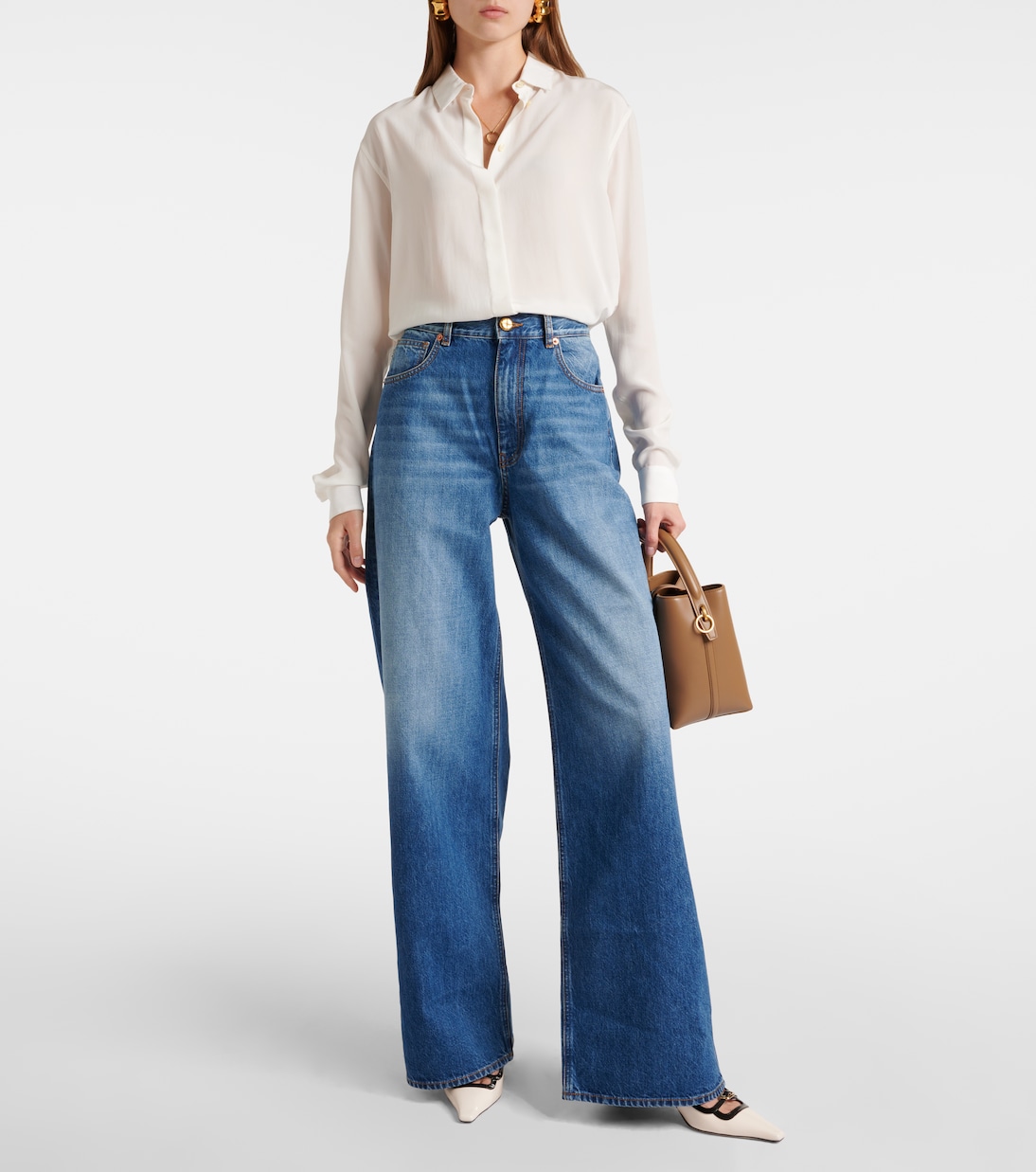 Java high-rise wide-leg jeans | Blazé Milano