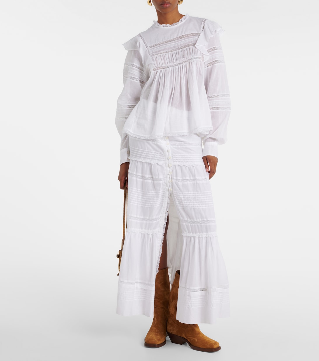 Blusa Ganael de gasa de algodón | Marant Etoile