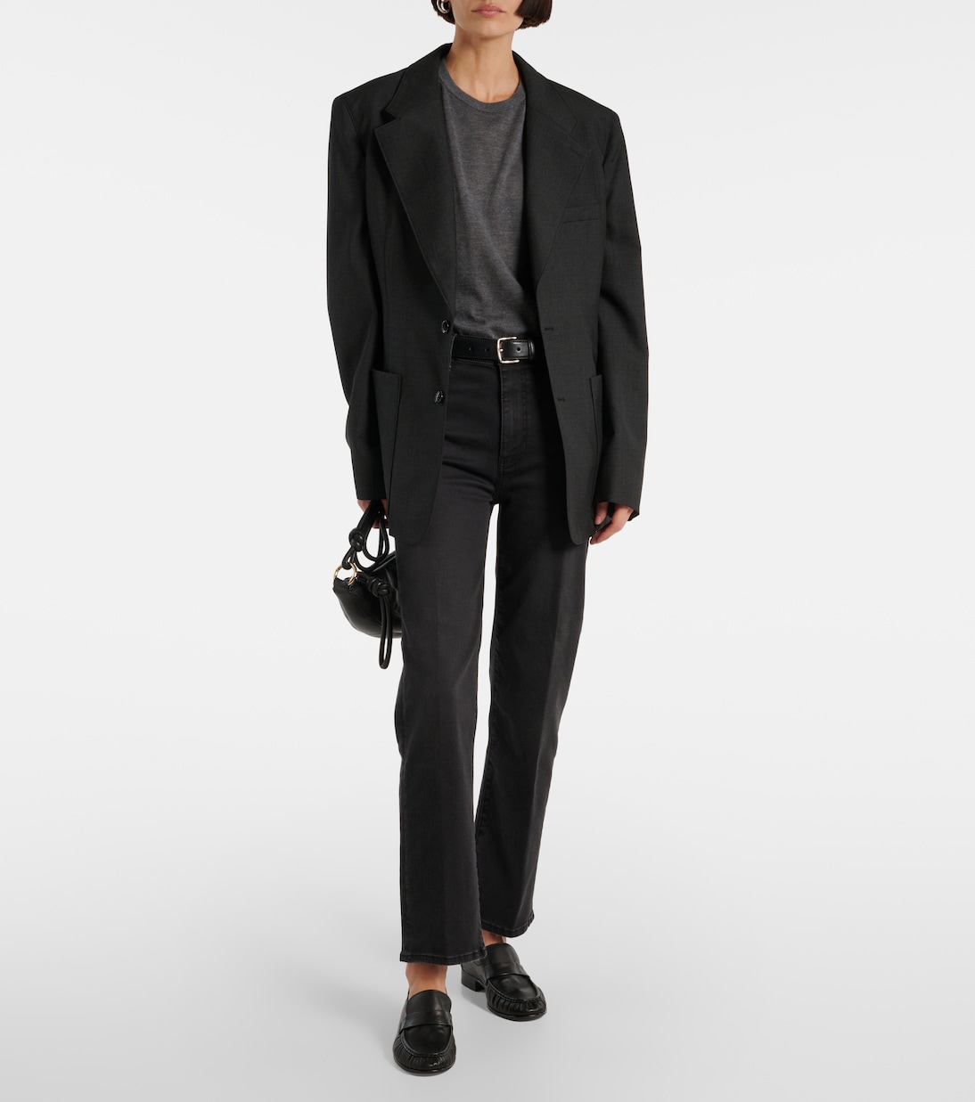 Jean droit Le Sleek à taille haute | Frame