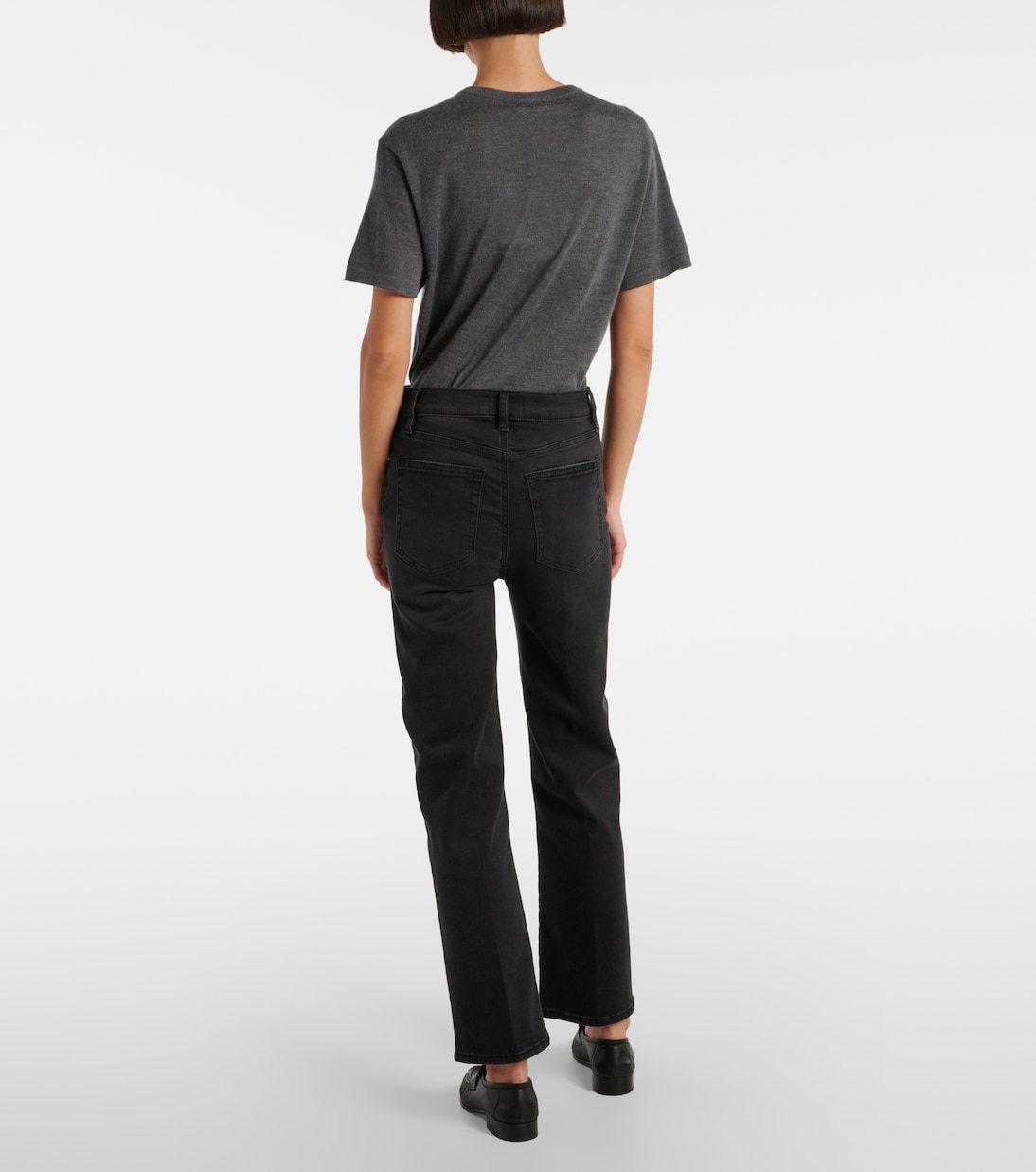 Jean droit Le Sleek à taille haute | Frame