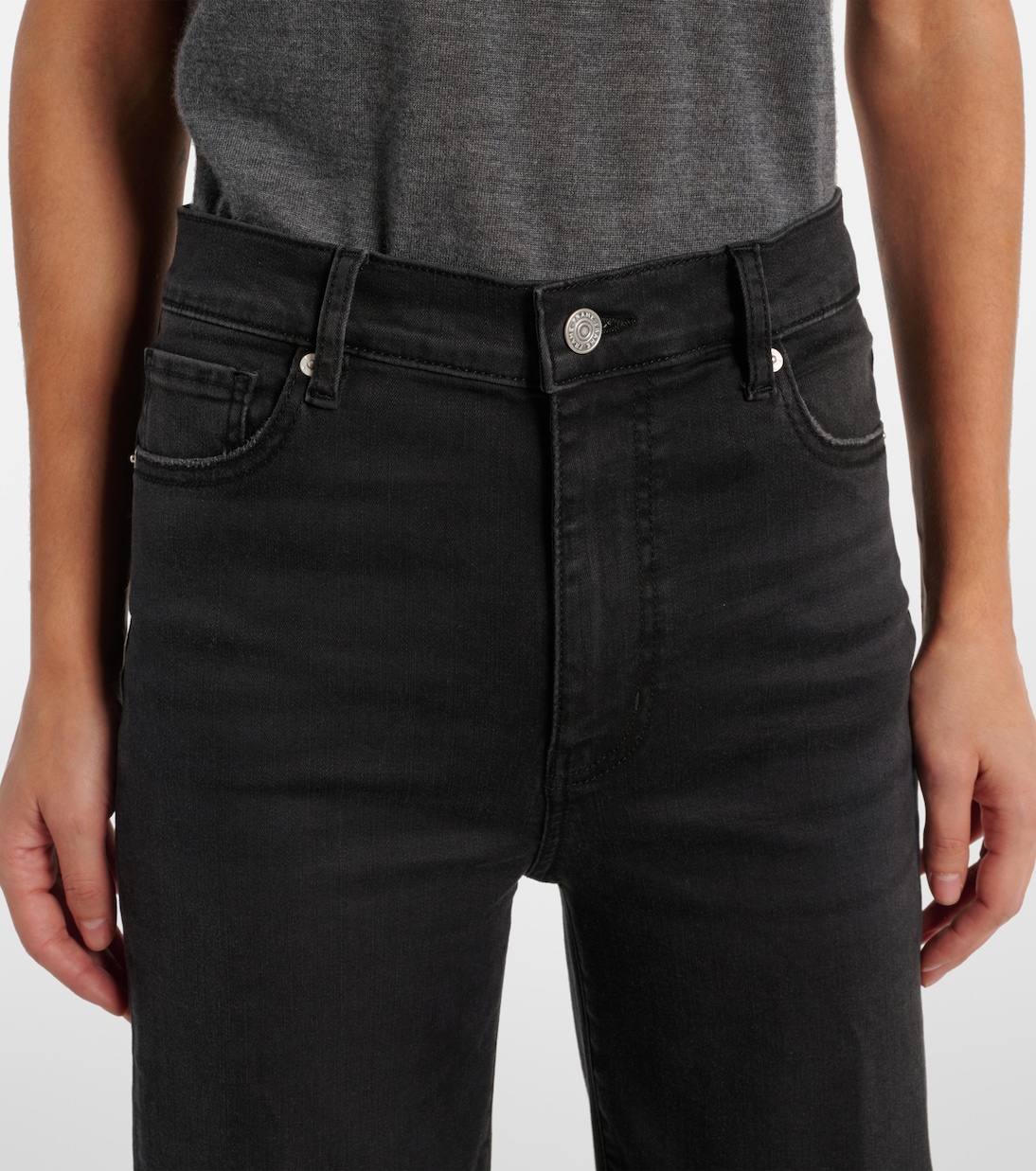 Jean droit Le Sleek à taille haute | Frame