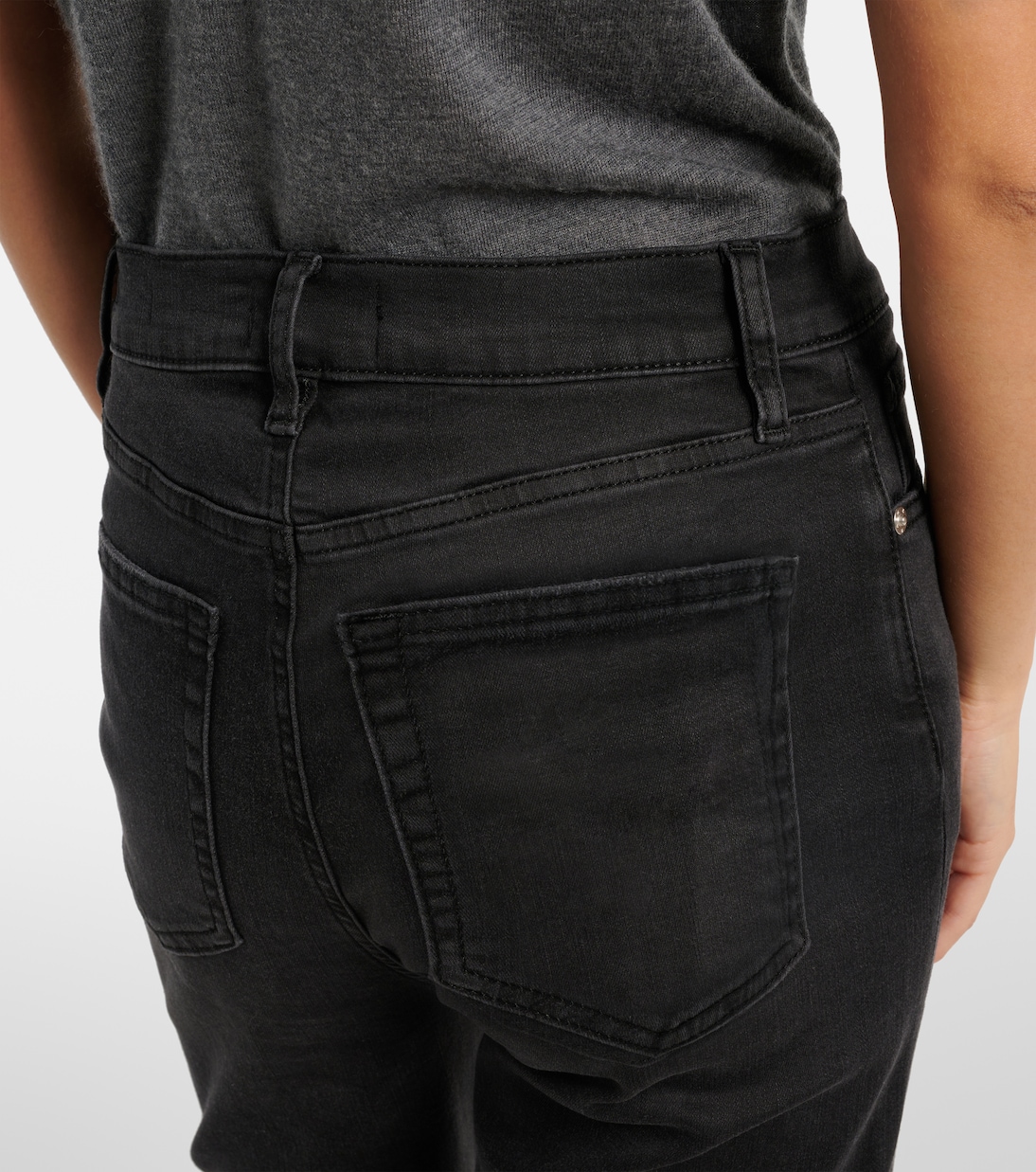 Jean droit Le Sleek à taille haute | Frame