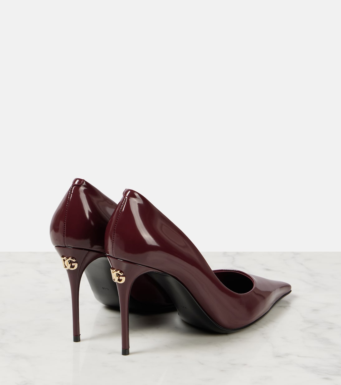 DOLCE&GABBANA Scarpe con tacco Cardinale 90 in pelle lucida per uno stile giovane e audace