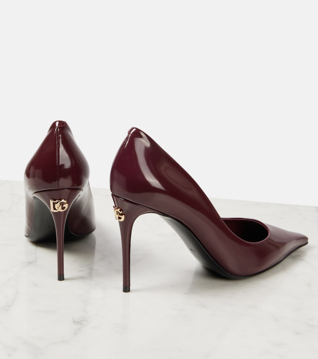 DOLCE&GABBANA Scarpe con tacco Cardinale 90 in pelle lucida per uno stile giovane e audace