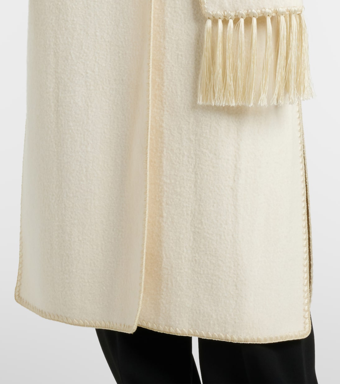 Cappotto in misto lana con sciarpa | Toteme