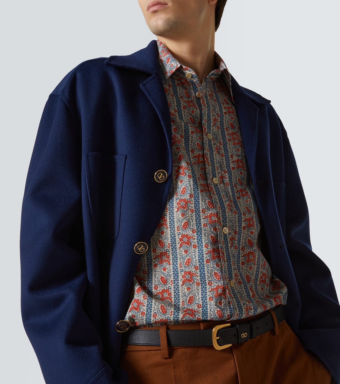 Camicia in cotone con stampa | Valentino