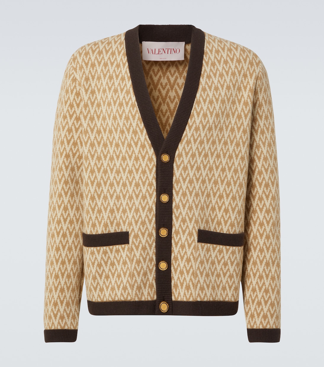Cardigan Toute La V en laine vierge | Valentino