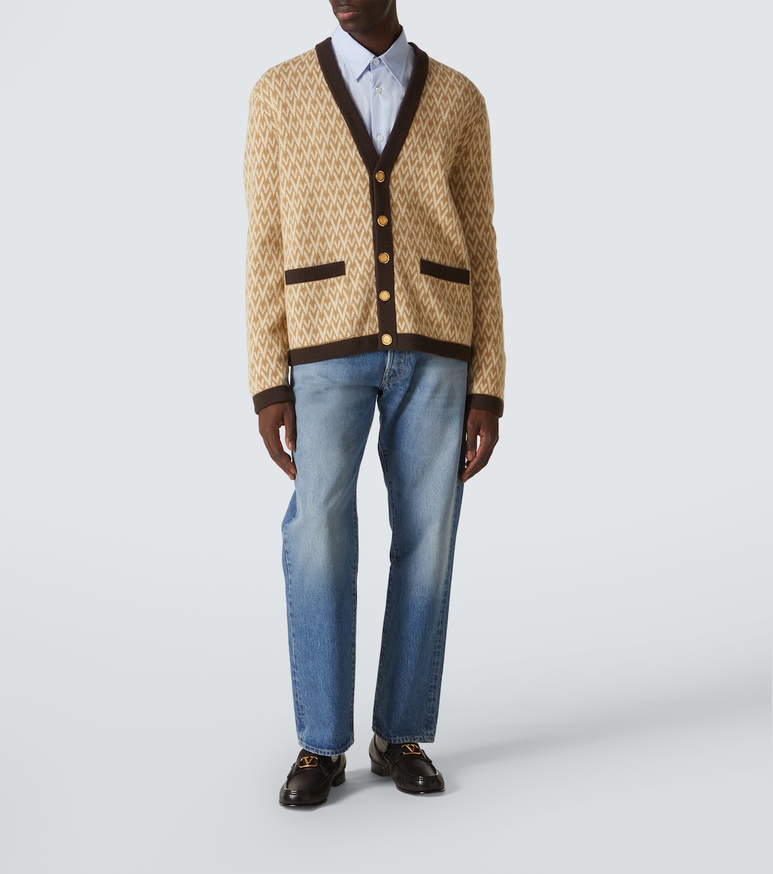 Cardigan Toute La V en laine vierge | Valentino