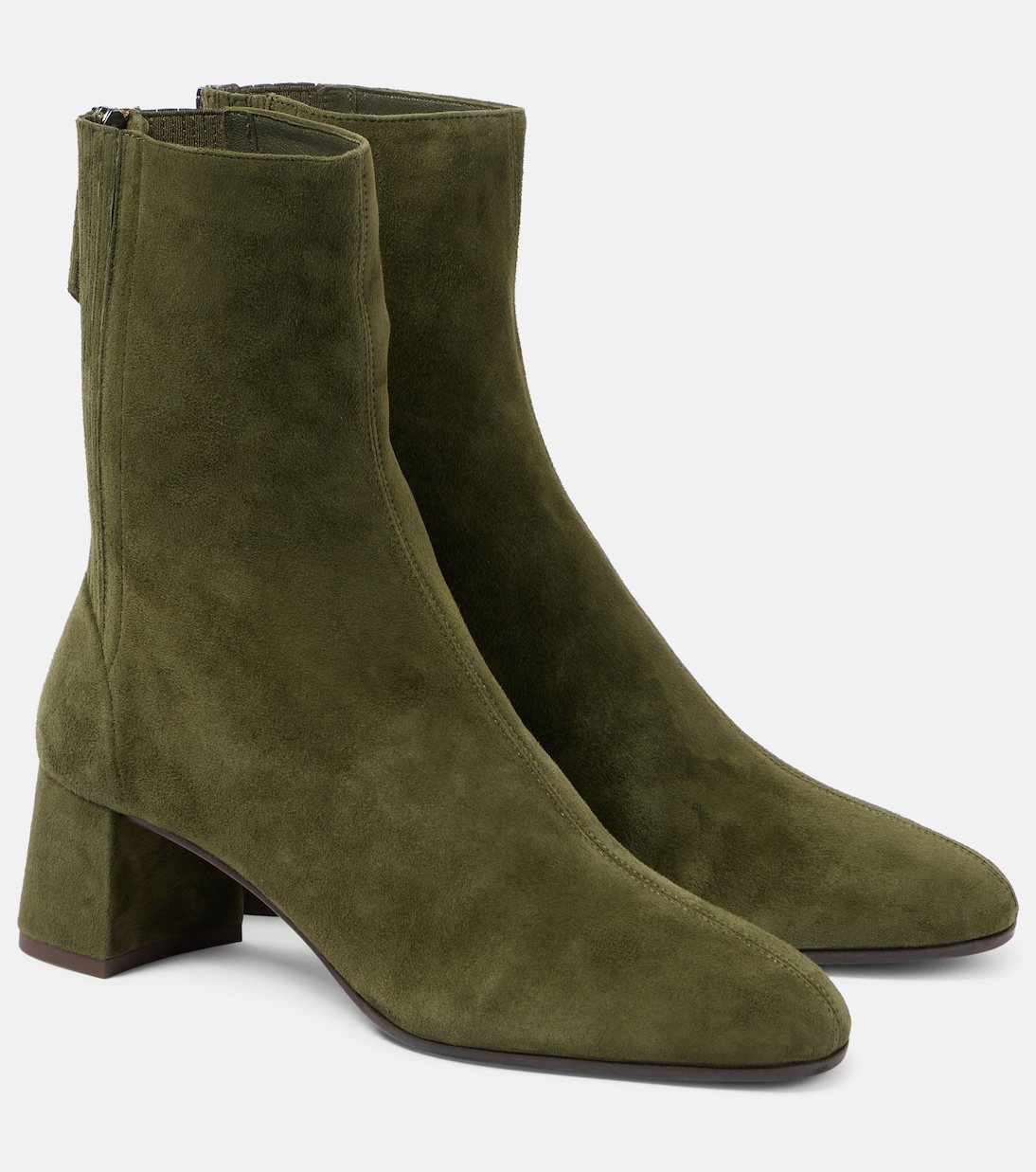 Saint Honore 50 suede ankle boots | Aquazzura