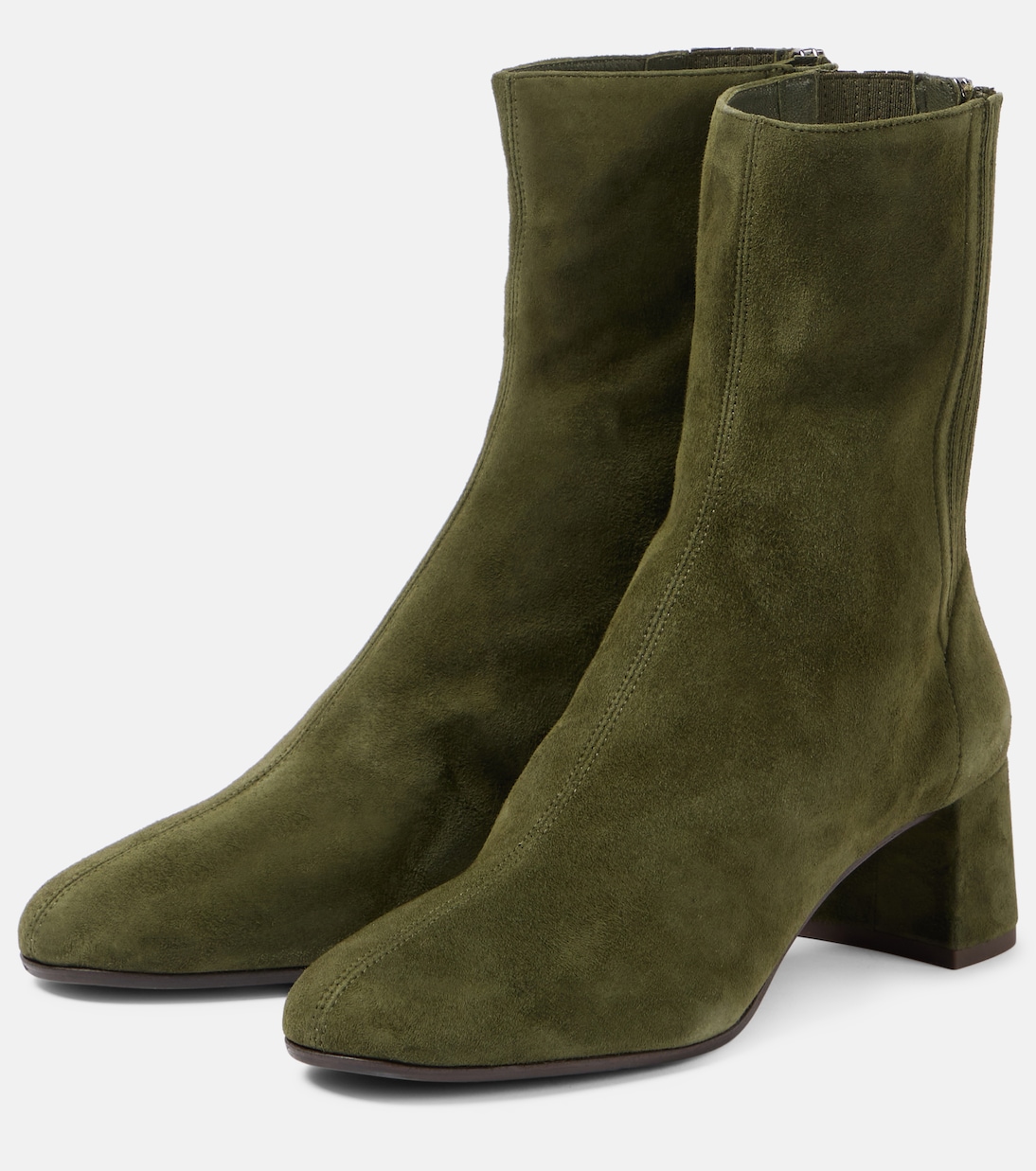 Saint Honore 50 suede ankle boots | Aquazzura