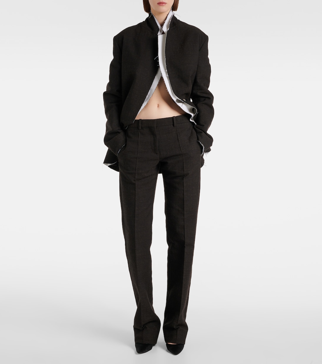 Blazer Lysandre in misto lana e cotone | The Row