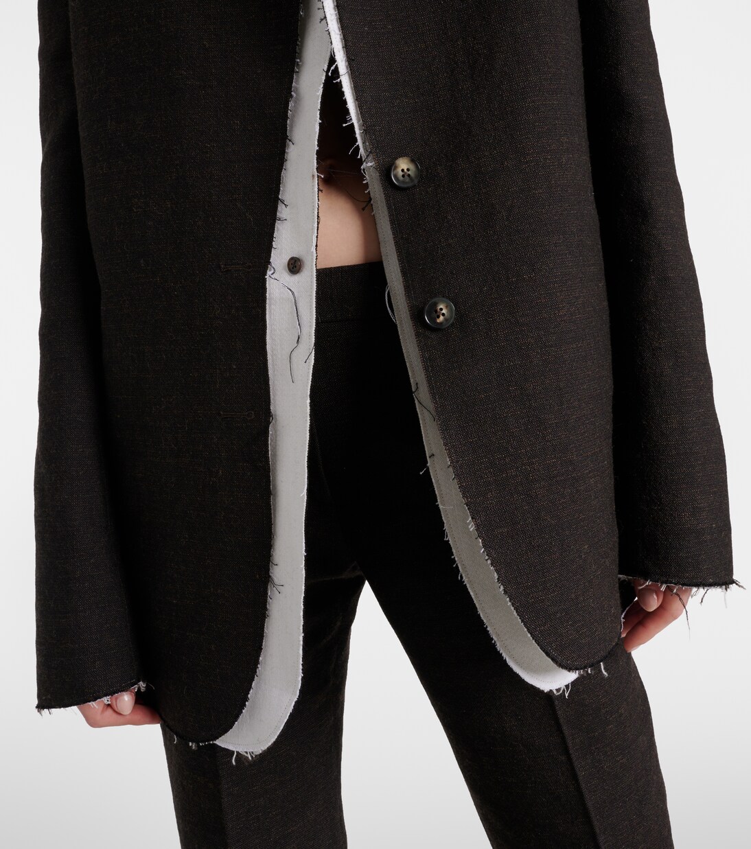 Blazer Lysandre in misto lana e cotone | The Row