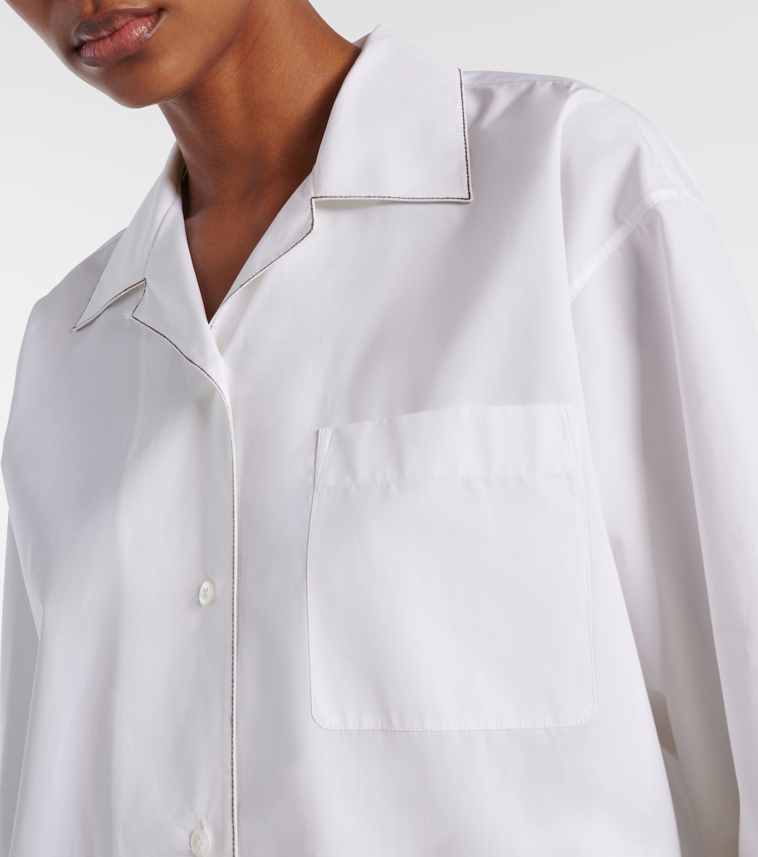 Camicia Ashlin in popeline di cotone | The Row