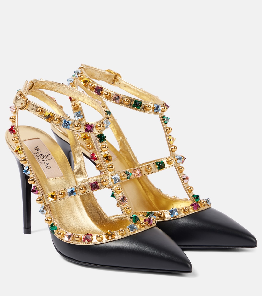 Pumps slingback Rockstud in pelle | Valentino Garavani