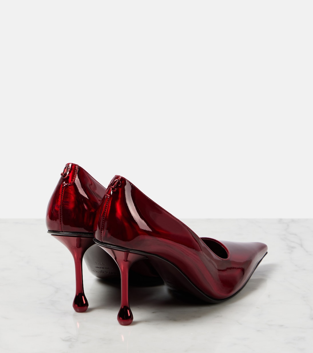 Escarpins Ixia 80 en cuir métallisé | Jimmy Choo