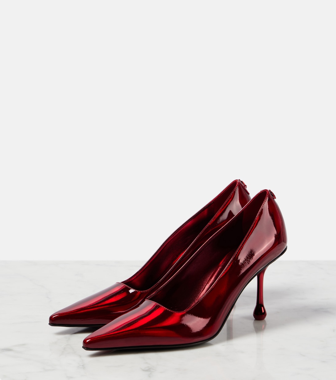 Escarpins Ixia 80 en cuir métallisé | Jimmy Choo